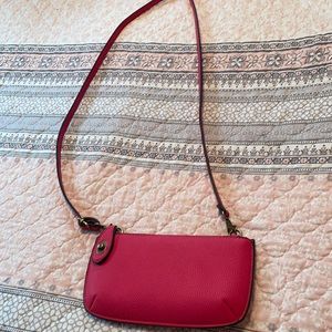 Mini Cross body hot pink clutch